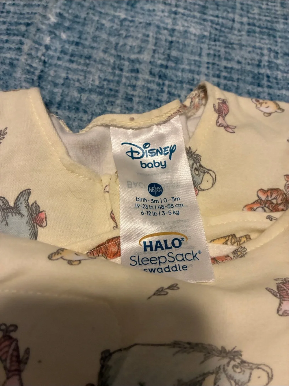 Halo Disney Yellow Winnie the Pooh & Friends Sleep Sack